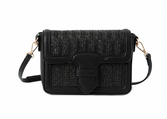 Klassisk svart clutch