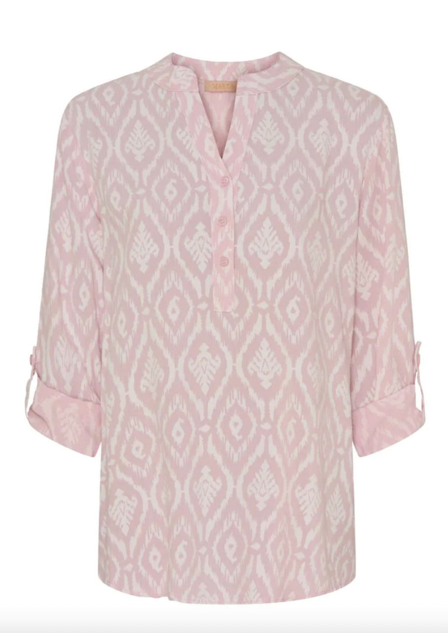 Rosa skjorte med mønster