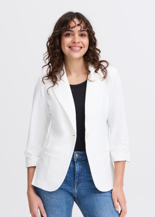 Hvit blazer