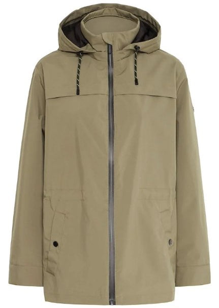 Grønn jakke med hette