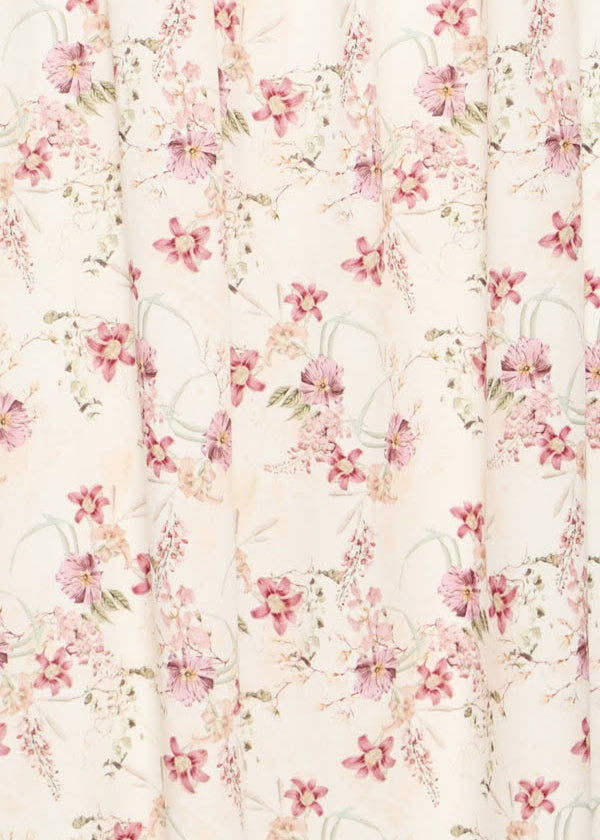 Kjole med blomstermønster