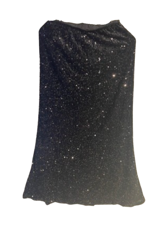 Svart skjørt med paljetter