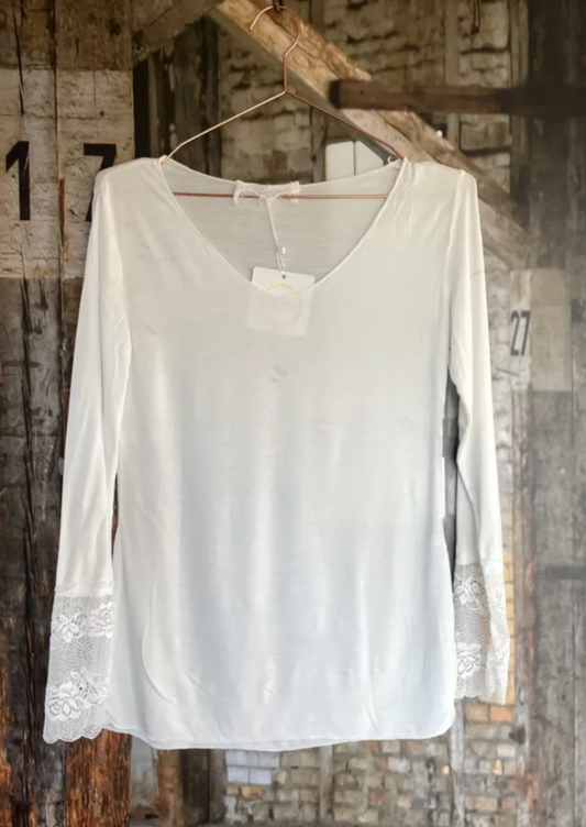 Lekker langermet med blondekant