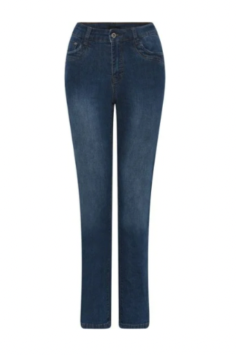 Jeans i mørk denim med slim-fit passform