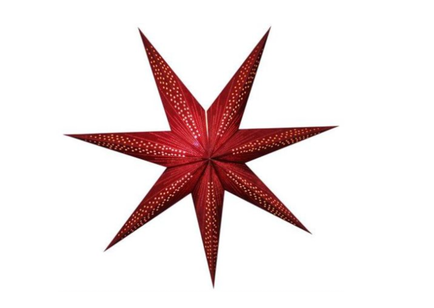 Stjerne papir/velur i rød