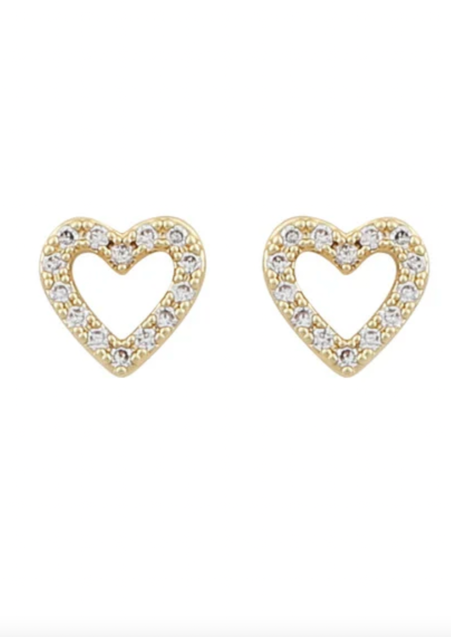 Valentina Heart Studs
