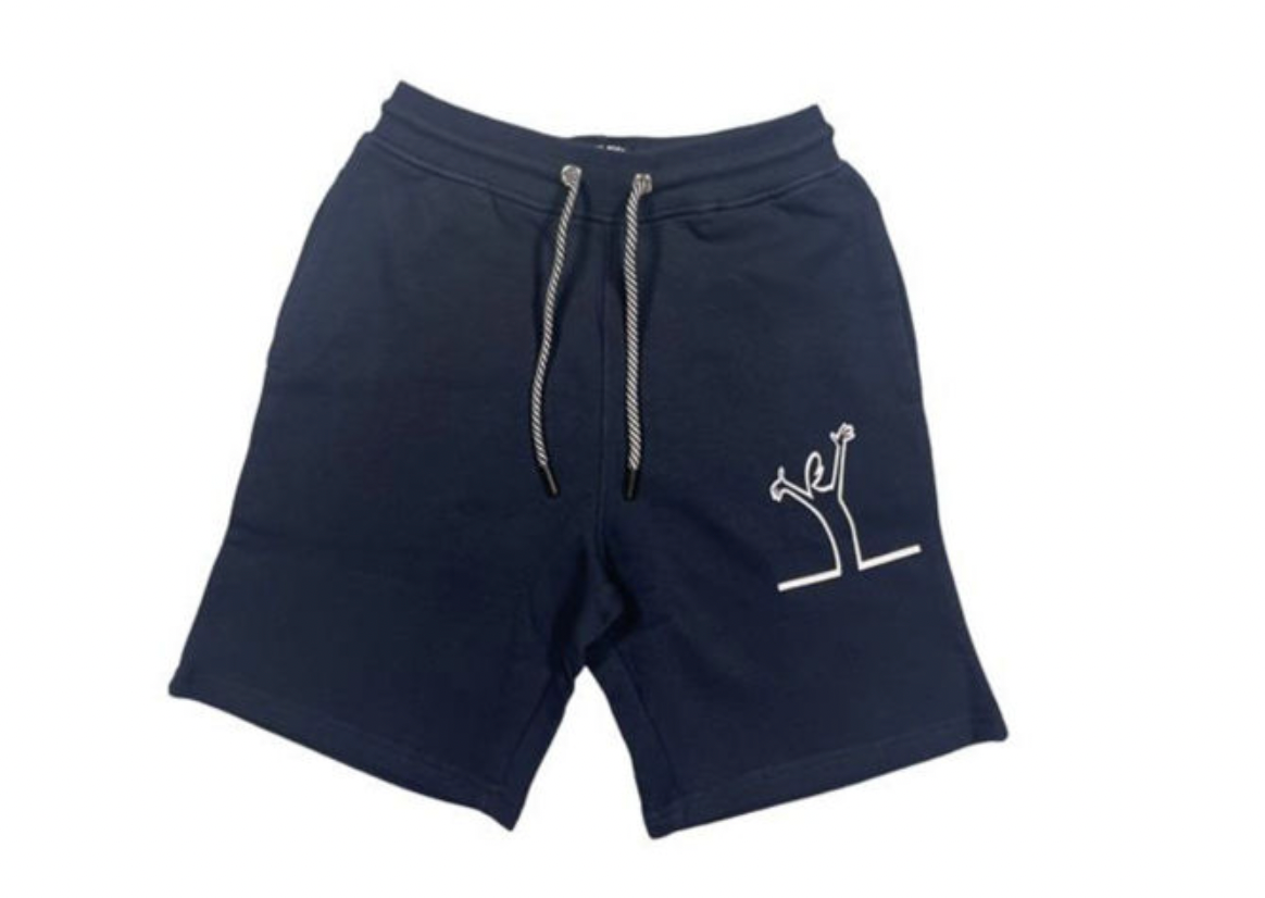 Mørkeblå bomullsshorts