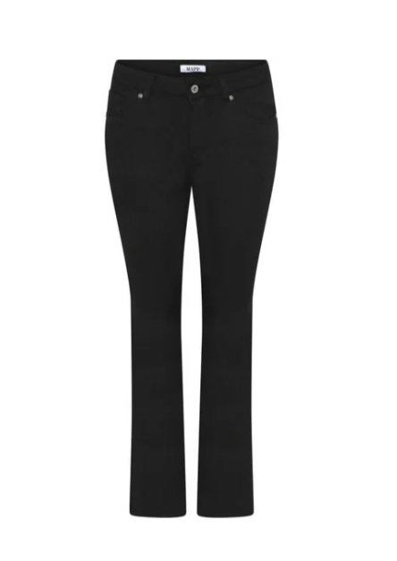 Tøffe svarte denim jeans