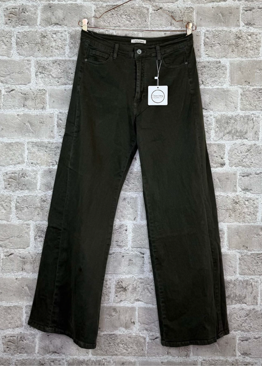 Army bukse med vide ben