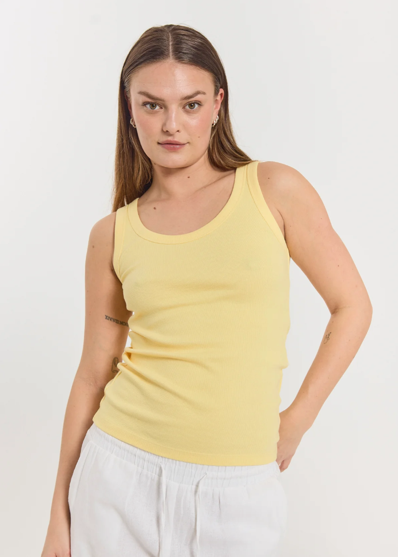 gul klassisk singlet