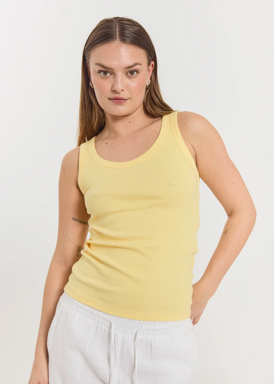 gul klassisk singlet