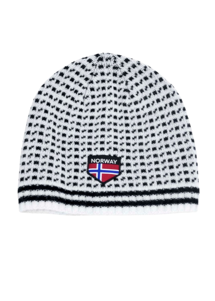 Islender lue hvit svart