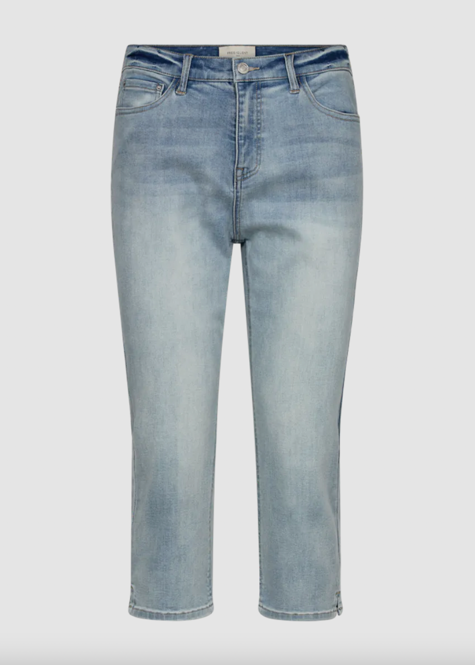 Capribukse i lys denim