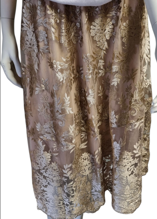 Skjørt med gullfarger