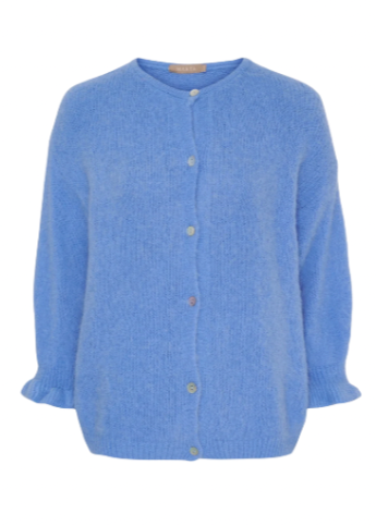 Blå cardigan med knapper