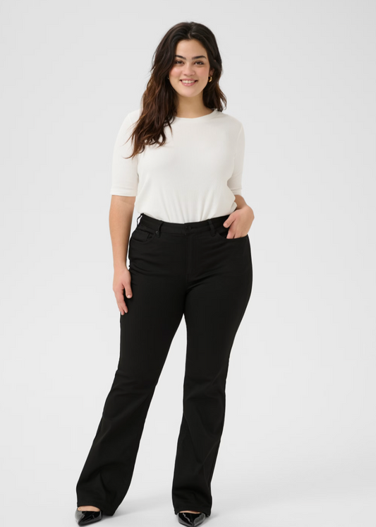 Svarte bootcut jeans