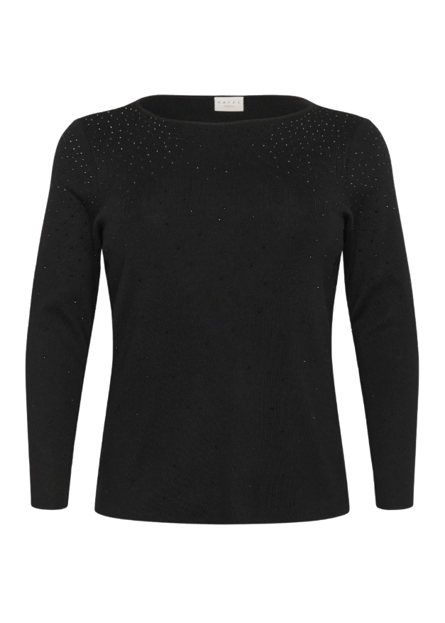 Svart genser med glitter