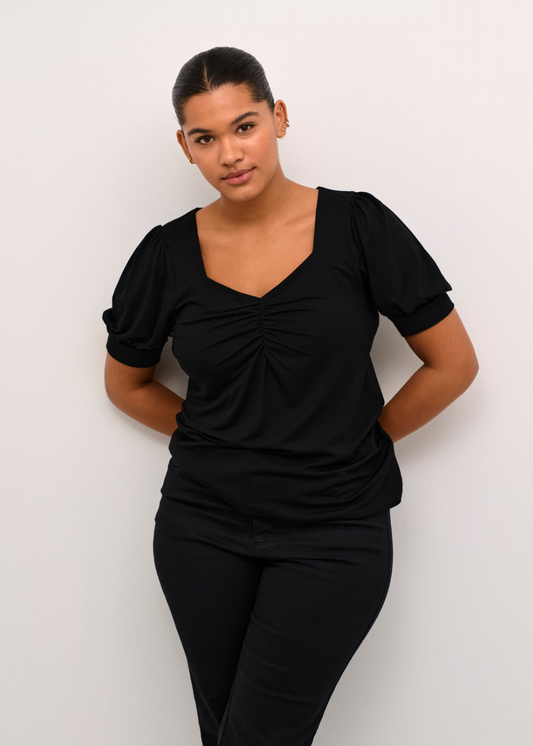 Topp med korte puffermer