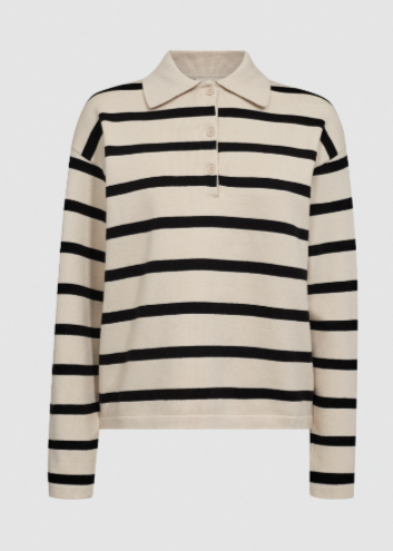 Langermet genser med striper