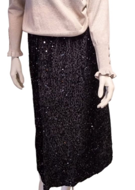 Langt skjørt med paljetter