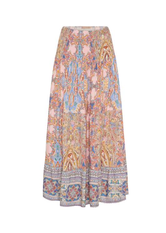 Maxiskjørt med smock og lekkert mønster