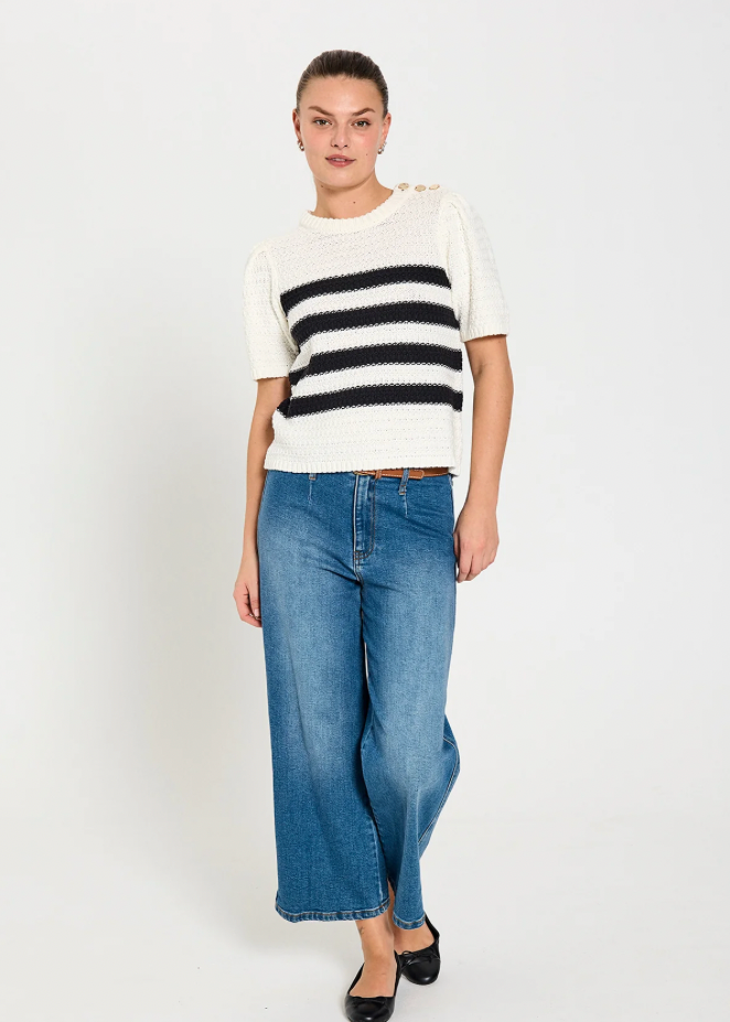 Jeans med rette vide ben