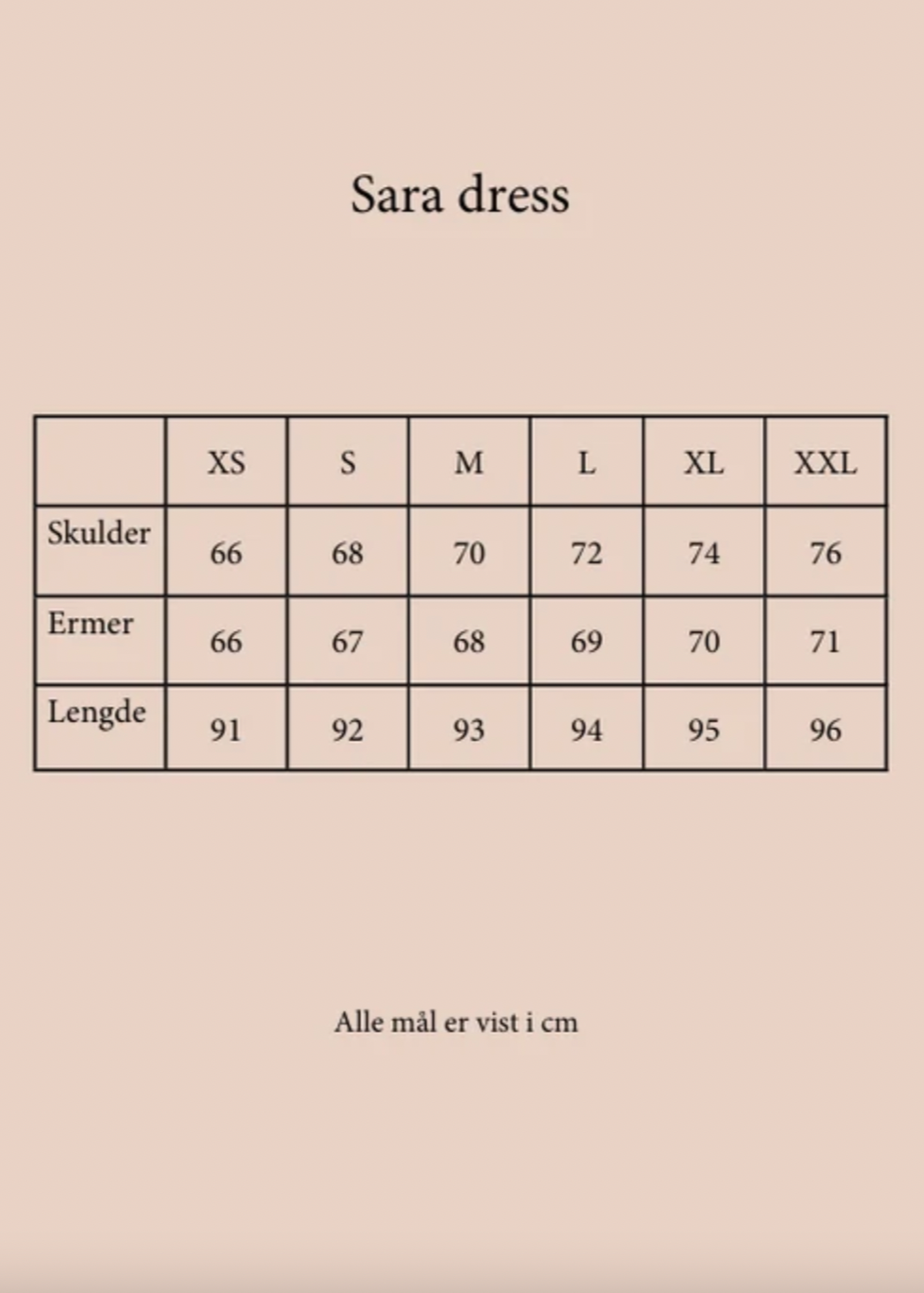 Størrelsesguide