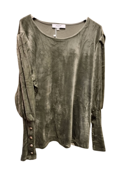 Grønn bluse i velur