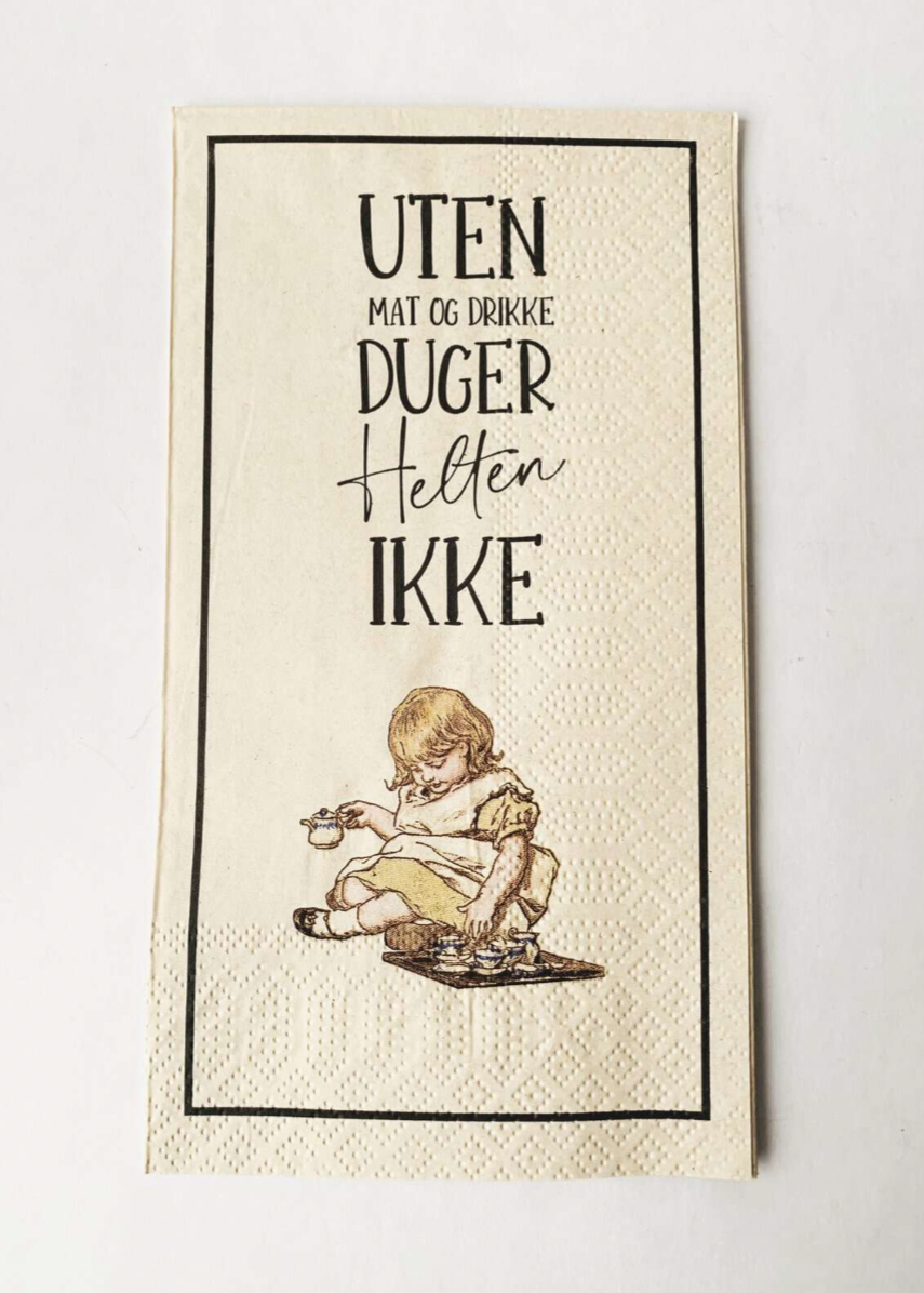 Uten mat og drikke duger helten ikke