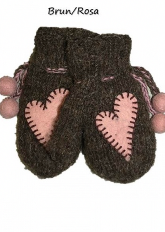 Vott brun og rosa