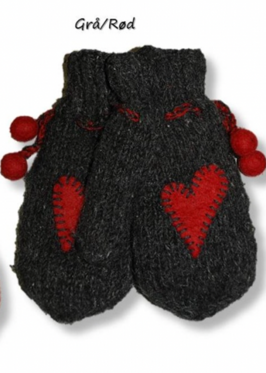 Barnevott grå og rød