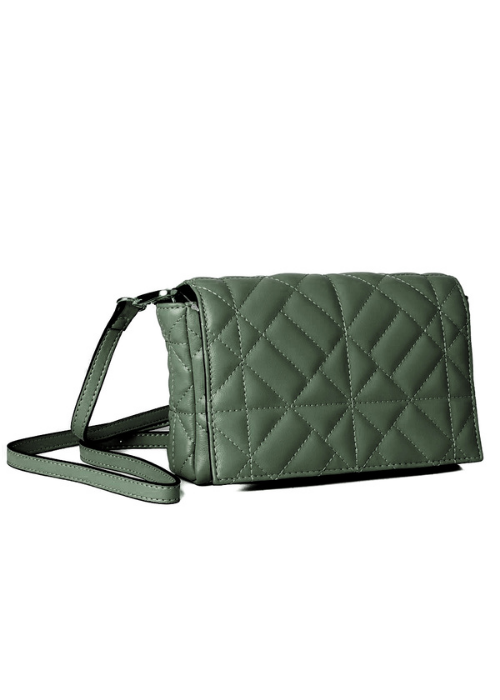 Olivengrønn waffel clutch veske