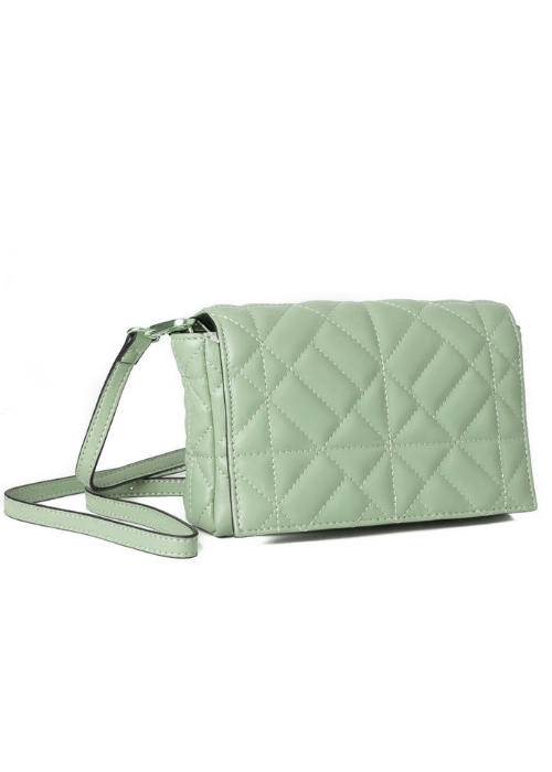 Lys grønn waffel clutch veske