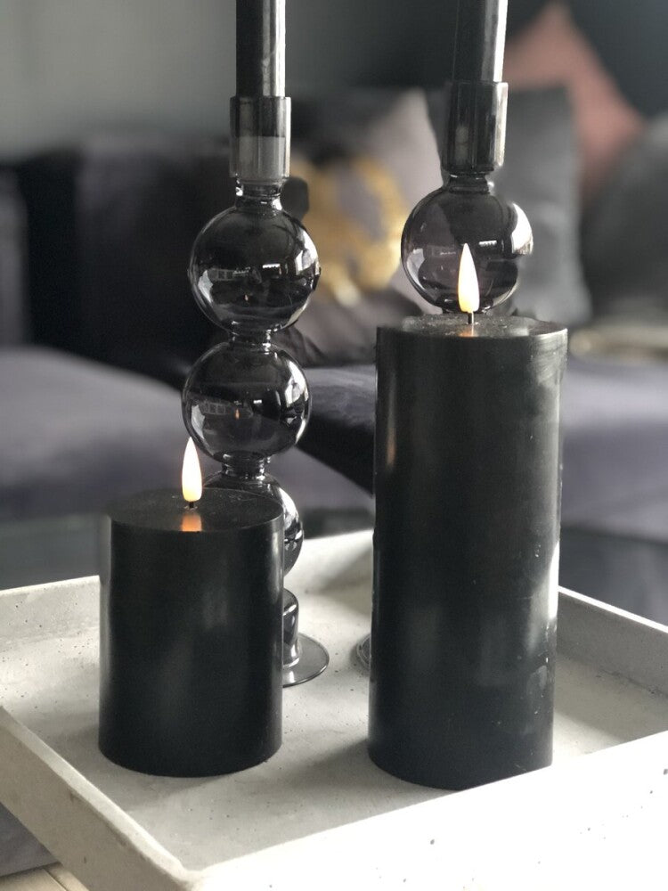 Mørk grå LED kubbelys