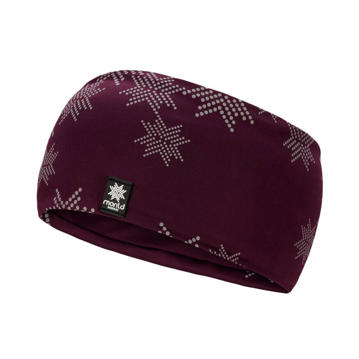 Skimre Junior pannebånd med refleks- plommelilla