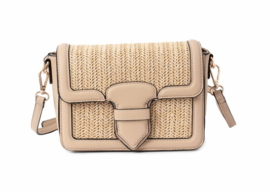 Praktisk beige clutch