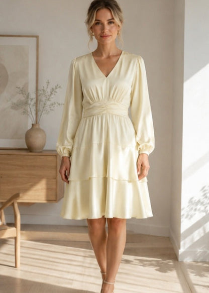 Diane satin mellow yellow
