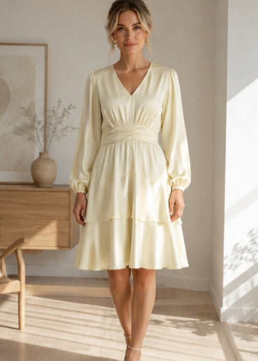Diane satin mellow yellow
