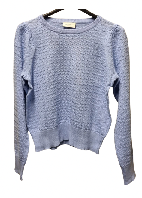 Blå langermet genser