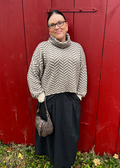 Langermet strikket genser 