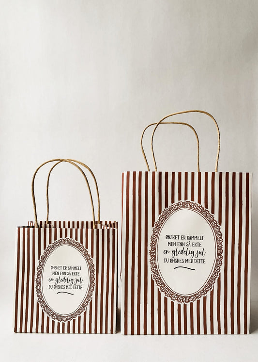 Gavepose med julemotiv 20 * 25 cm