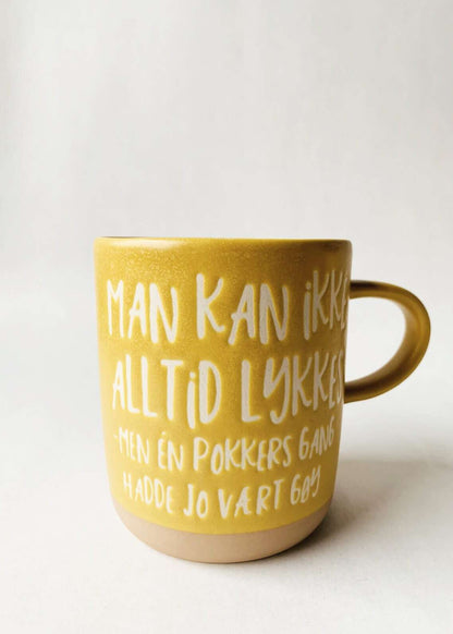 Krus med tekst