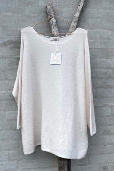 Beige genser med løs passform