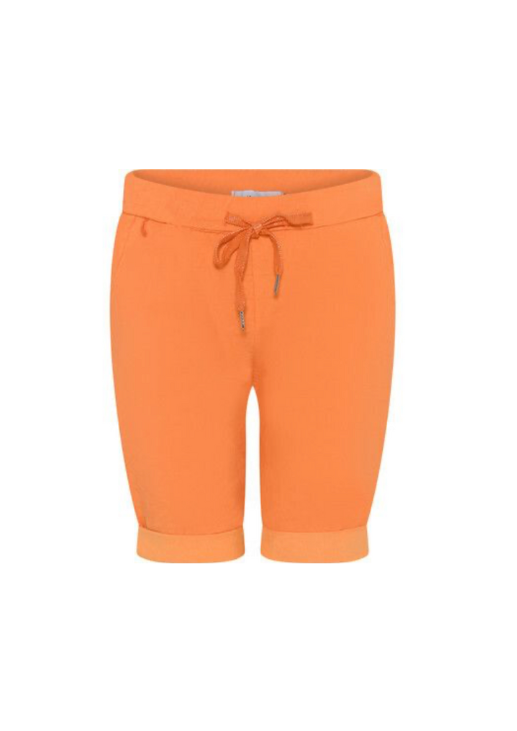 Oransje shorts i mykt materiale
