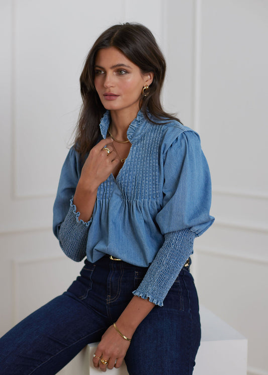 Niki Denim Blouse