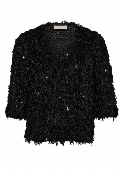 Svart topp med lekre paljetter