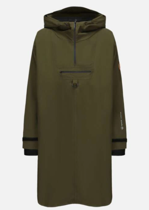Tøff regnponcho i grønn