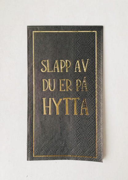 Servietter med tekst
