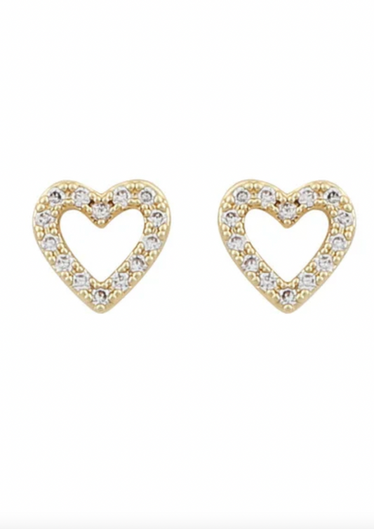 Valentina Heart Studs