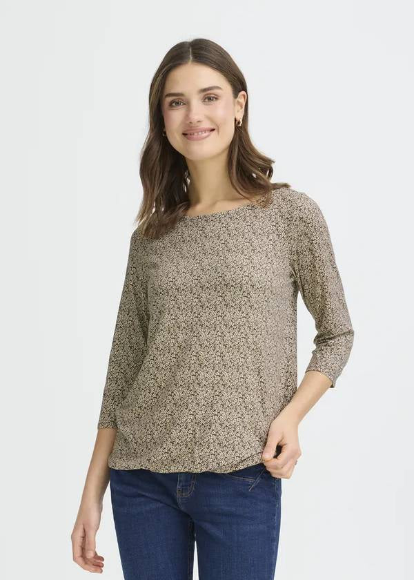 Grønn topp med løs passform